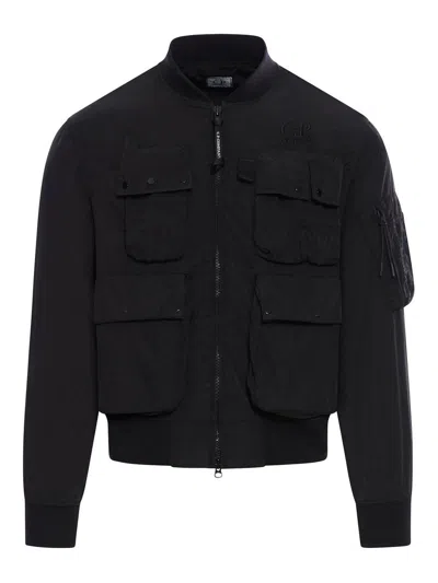 C.P. COMPANY CHAQUETA BOMBER - NEGRO