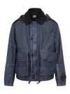 C.p. Company Lightweight Polyamide Jacket In Blue