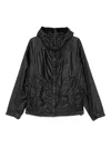 C.p. Company C. P. Company Goggle Waxed Jacket In Black