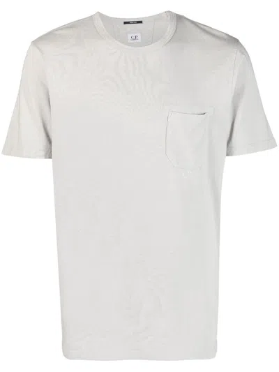 C.p. Company Chest-pocket T-shirt In Grey
