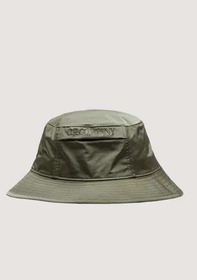 C.p. Company Chrome - R Bucket Hat In Green