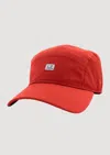 C.p. Company Chrome - R Panelled Cap Logo In Red
