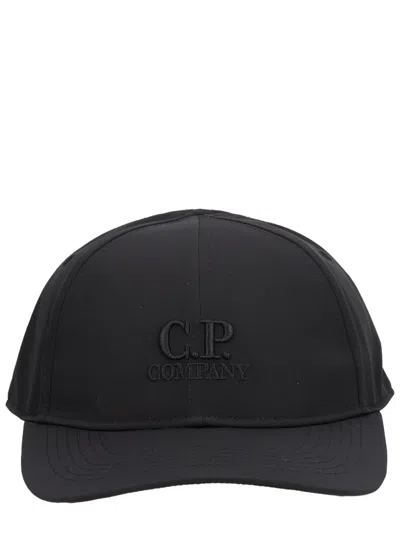 C.p. Company "chrome-r" Baseball Cap In Black