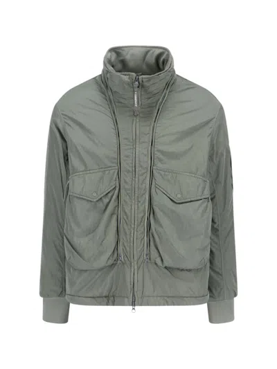 C.p. Company Chrome-r Body Bomber Jacket In Green