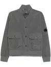C.p. Company Chrome-r Button Jacket In Grey