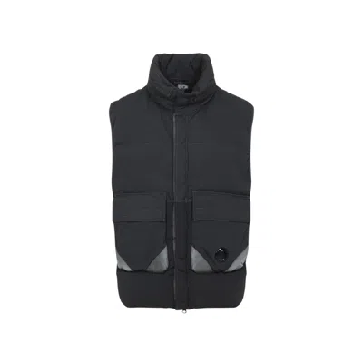 C.P. COMPANY C.P. COMPANY CHROME-R DARK GREY POLYAMIDE GILET