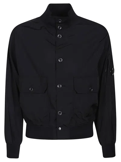 C.p. Company Jackets Blue In Black