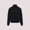 C.p. Company Polyamide Fabric Full Button Jacket In Black