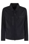 C.p. Company C.p.company Chrome-r Full Zip Logo Overshirt