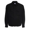 C.p. Company Chrome-r Full Zip Overshirt - Black