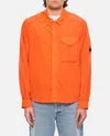 C.p. Company Chrome-r Full Zip Overshirt In Orange