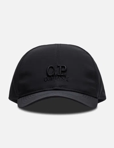 C.p. Company Chrome-r Goggle Cap In Black
