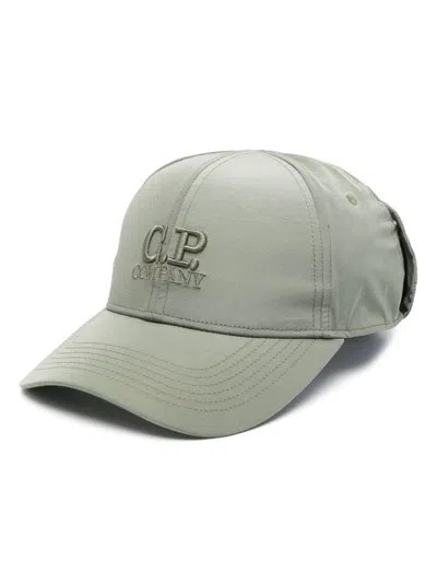 C.p. Company Chrome-r Goggle Cap In Green