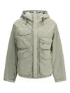 C.p. Company C. P. Company Hooded Nylon Jacket In Gray