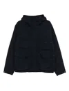 C.p. Company Hooded Multipocket Jacket In Blue