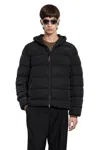 C.p. Company Chrome-r Hooded Down Jacket In Black
