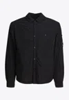 C.p. Company Lightweight Polyamide Jacket With Tailored Fit In Black