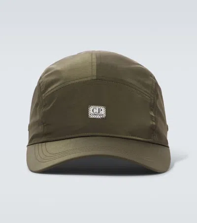 C.p. Company Chrome-r Logo Baseball Cap In Green