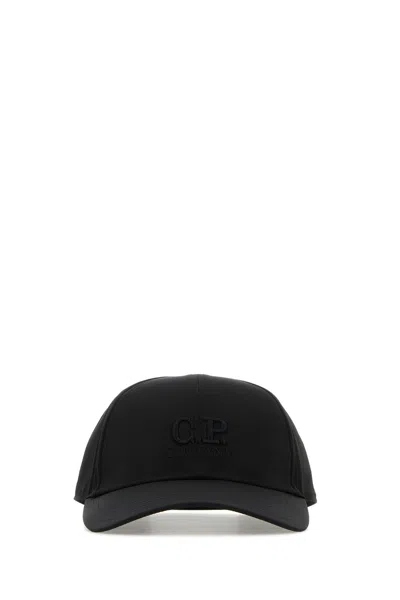 C.p. Company Chrome-r Logo Cap In Black
