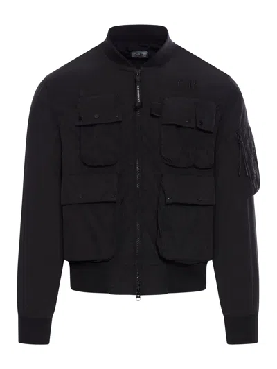 C.P. COMPANY CHROME-R MULTIPOCKET BOMBER JACKET