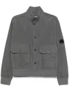 C.p. Company High Collar Nylon Jacket With Arm Patch