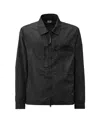 C.p. Company C.p.company Men Flatt Nylon Jacket With Logo Iconic Detail