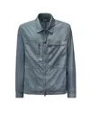 C.p. Company C.p.company Men Flatt Nylon Jacket With Logo Iconic Detail