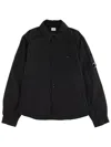 C.p. Company C. P. Company "felt Lens" Overshirt In Black