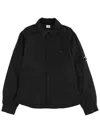 C.p. Company C. P. Company "felt Lens" Overshirt In Black