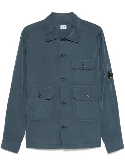 C.p. Company Chrome-r Overshirt In Blue