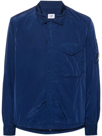 C.p. Company Chrome-r Overshirt In Blue