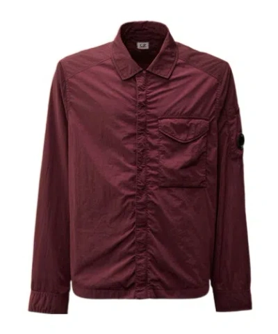 C.p. Company Chrome-r Overshirt In Red