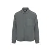 C.p. Company Chrome-r Padded Grey Polyamide Overshirt In Gray