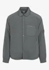 C.p. Company Chrome-r Padded Grey Polyamide Overshirt In Gray