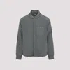 C.p. Company Chrome-r Padded Grey Polyamide Overshirt In Gray