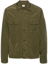 C.p. Company Lens-detail Jacket In 绿色