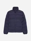 C.p. Company Lens-detailed Zipped Down Jacket In Nightshade