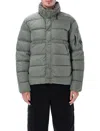 C.p. Company Chrome-r Recycled Down Jacket In Gray
