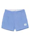 C.p. Company Eco-chrome R Logo Swim Shorts In Blue