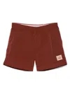 C.p. Company Eco-chrome R Swim Shorts With Internal Drawstring In Red