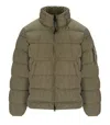 C.p. Company Chrome-r Grey Down Jacket In Beige