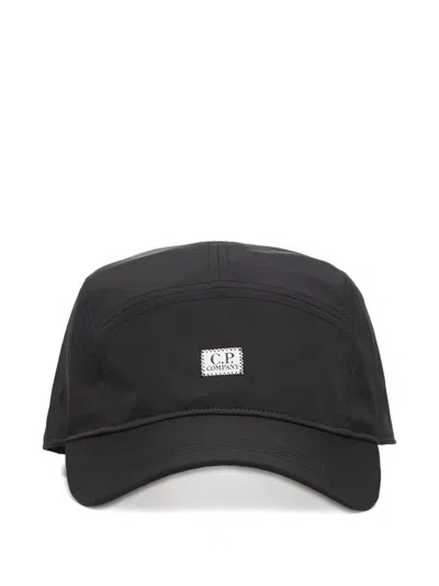 C.p. Company Chrome-r Baseball Cap In Black