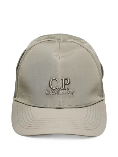 C.p. Company Chrome-r Goggle Baseball Cap In Brown