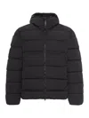 C.p. Company C.p.company Midnight Blue Nylon Down Jacket In Black