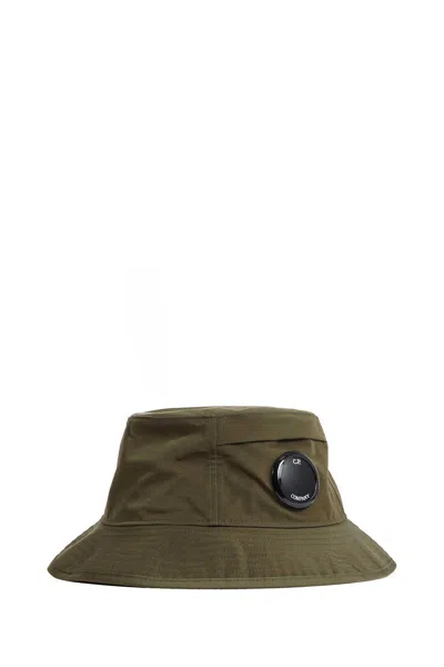C.p. Company Chrome-r Lens Bucket Hat In Yellow