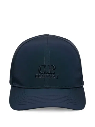 C.p. Company Chrome-r Logo Cap In Blue