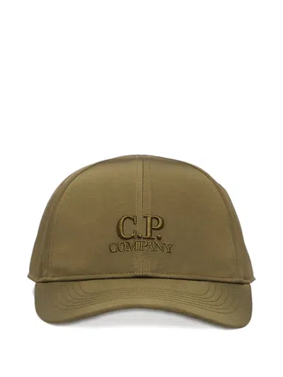 C.p. Company Chrome-r Logo Cap In Green
