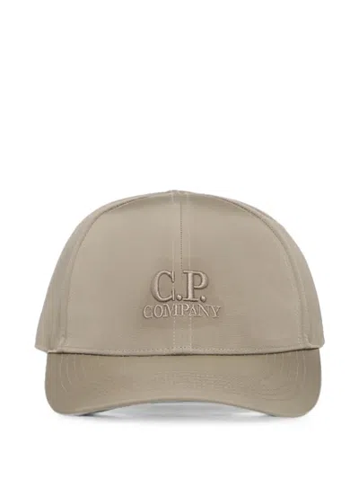C.p. Company Chrome-r Logo Cap In Neutral