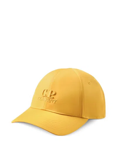 C.p. Company Chrome-r Logo Cap In Yellow