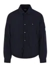 C.p. Company C.p.company Chrome-r Nylon Overshirt In Blue